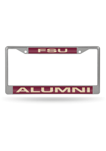 Florida State Seminoles Alumni Chrome License Plate Frame - Silver