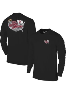 Indiana Hoosiers Black 2025 CFP National Champions Kings Of College Football Long Sleeve T Shirt