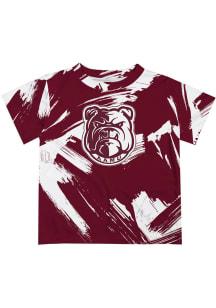 Vive La Fete Alabama A&M Bulldogs Youth Maroon Paint Brush Short Sleeve T-Shirt