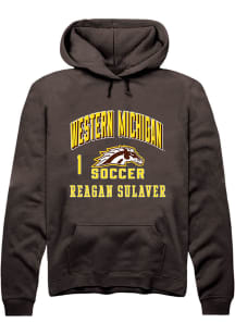 Reagan Sulaver Western Michigan Broncos Mens Brown NIL Arch Logo Player Hood