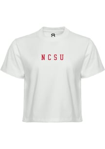 Summit Sportswear NC State Wolfpack Womens White NCSU Short Sleeve T-Shirt
