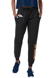 Forever Collectibles Denver Broncos Womens Script Navy Blue Sweatpants