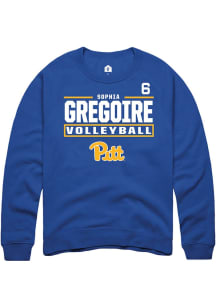 Sophia Gregoire Pitt Panthers Mens Blue NIL Stacked Box Player Crew