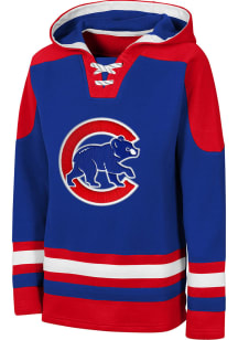 Chicago Cubs Youth Blue Ageless Long Sleeve Hoodie