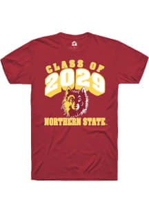 Rally Northern State Wolves Maroon Class of 2029 Short Sleeve T Shirt