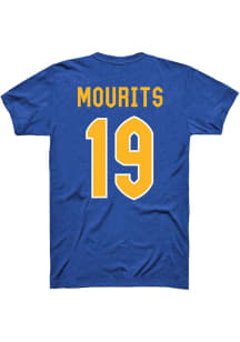 Dagmar Mourits Pitt Panthers Blue Womens Volleyball Shirzee Short Sleeve Player T Shirt