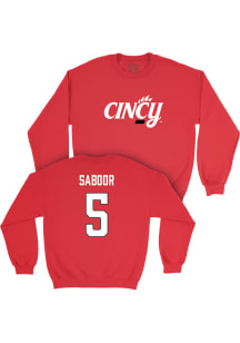 Marqavious Saboor Cincinnati Bearcats Mens Red NIL Legacy Player Crew