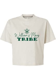 William & Mary Tribe Womens Natural Tonal Type Short Sleeve T-Shirt