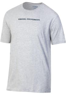 Gear For Sports Drexel Dragons Grey Embroidered Short Sleeve T Shirt