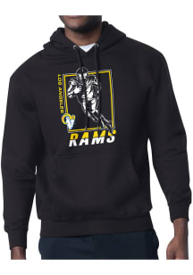 Starter Los Angeles Rams Mens Black Grid Long Sleeve Hoodie