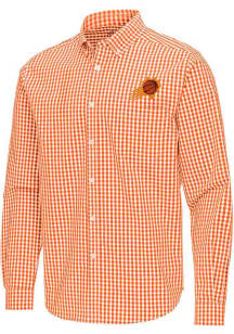 Antigua Phoenix Suns Mens Orange Ellis Long Sleeve Dress Shirt