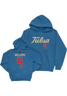 Tyson Williams Campus Ink Tulsa Golden Hurricane Youth NIL Sideline Long Sleeve Player Hoodie Roya..