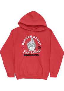Bergen Reilly Campus Ink Nebraska Cornhuskers Youth Fan Club Hoodie Long Sleeve Player Hoodie Red
