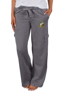 Concepts Sport Oregon Ducks Womens Charcoal Trackside Cargo Loungewear Sleep Pants