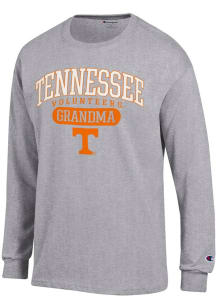 Champion Tennessee Volunteers Grey Pill Box Grandma Jersey Long Sleeve T Shirt
