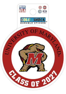 Maryland Terrapins Class of 2027 Durable Stickers - Red