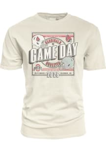 Blue 84 Ohio State Buckeyes Ivory Football vs Ball State Short Sleeve T Shirt