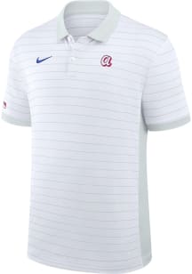 Nike Atlanta Braves Mens White Authentic Collection City Connect Short Sleeve Polo