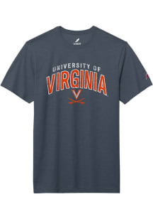League Virginia Cavaliers Navy Blue Arch Mascot Short Sleeve T Shirt