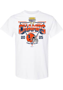 Illinois Fighting Illini White 2025 Music City Bowl Champions Short Sleeve T Shirt
