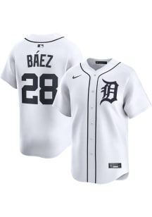 Javier Baez Nike Detroit Tigers Mens White Home Limited Baseball Jersey