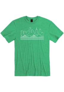 Philadelphia Green Skyline Short Sleeve Fashion T Shirt