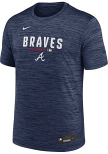 Nike Atlanta Braves Navy Blue Authentic Collection Velocity Short Sleeve T Shirt