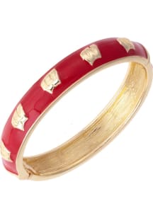 Wisconsin Badgers Logo Hinge Womens Bracelet