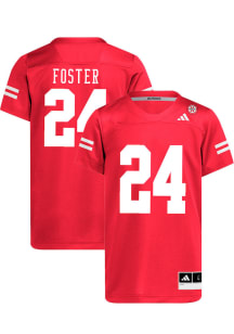Dexter Foster   Nebraska Cornhuskers Red NIL Name And Number Football Jersey