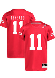 Cameron Lenhard   Nebraska Cornhuskers Red NIL Name And Number Football Jersey