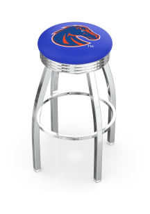 Boise State Broncos 3 Ring Chrome Seat Pub Stool - Silver