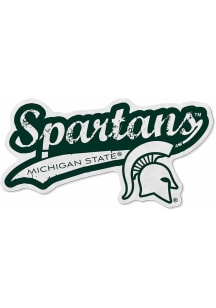 Michigan State Spartans Distressed Team Logo Pennant - Green