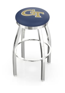 GA Tech Yellow Jackets Chrome Pub Stool - Silver