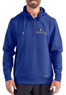 Cutter and Buck Creighton Bluejays Mens Blue Roam Hood