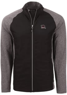 Cutter and Buck South Carolina Gamecocks Mens Black Heather Vault Adapt Eco Medium Weight Jacket