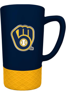Milwaukee Brewers 18oz Jump Mug Ceramic Mug - Navy Blue