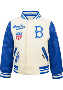 Pro Standard Brooklyn Dodgers Toddler White Retro Classics Outerwear Light Weight Jacket