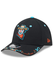 New Era Sugar Land Space Cowboys Mens Black 2026 MiLB COPA 39THIRTY M Crown Flex Hat
