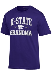 Champion K-State Wildcats Purple Est. Date Grandma Jersey Short Sleeve T Shirt