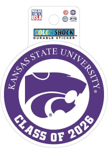 K-State Wildcats Class of 2026 Durable Stickers - Purple