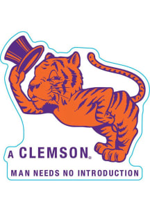 Clemson Tigers R84 Vault Logo Stickers - Orange