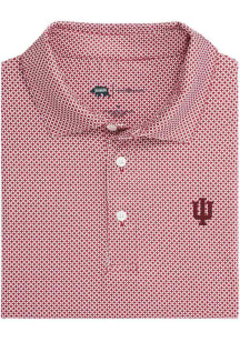 Onward Reserve Indiana Hoosiers Mens Crimson Scope Short Sleeve Fashion Polo