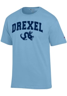 Champion Drexel Dragons Blue Arch Mascot Short Sleeve T Shirt