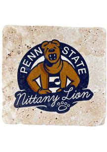 Penn State Nittany Lions Lion Stamp 4x4 Stone Coaster - Navy Blue