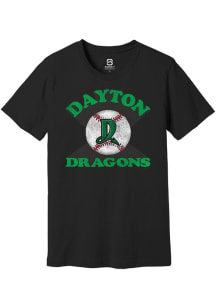 Summit Sportswear Dayton Dragons Black Soft Arch Short Sleeve T Shirt