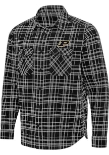 Antigua Purdue Boilermakers Mens Black Private Long Sleeve Dress Shirt