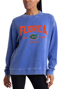 Florida Gators Womens Blue Junior Crew Sweatshirt