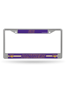 Northern Iowa Panthers Standard Chrome License Plate Frame - Silver