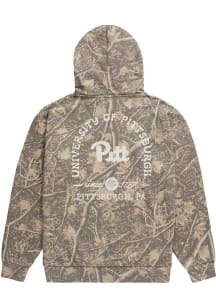 Uscape Pitt Panthers Mens Natural Back Bay Camo Long Sleeve Hoodie
