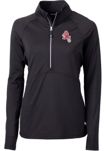 Cutter and Buck Arizona State Sun Devils Womens Black Adapt Eco Qtr Zip Pullover